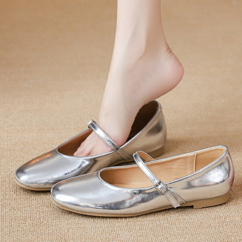 Silver Ballet Flats Shoes Wome - đánh giá và giá Womens Heels