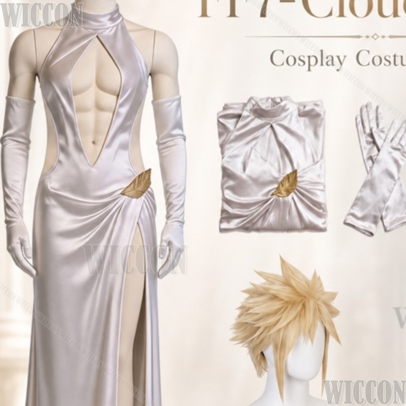 FF7 Cosplay Cloud High Slit We - đánh giá và giá Evening Gown