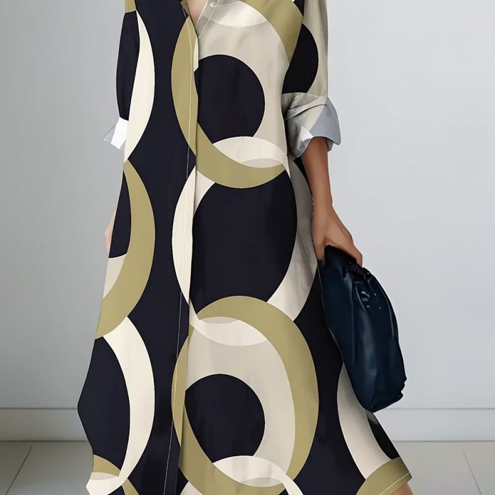 Women Casual A Line Dress V Ne - đánh giá và giá Midi Dress