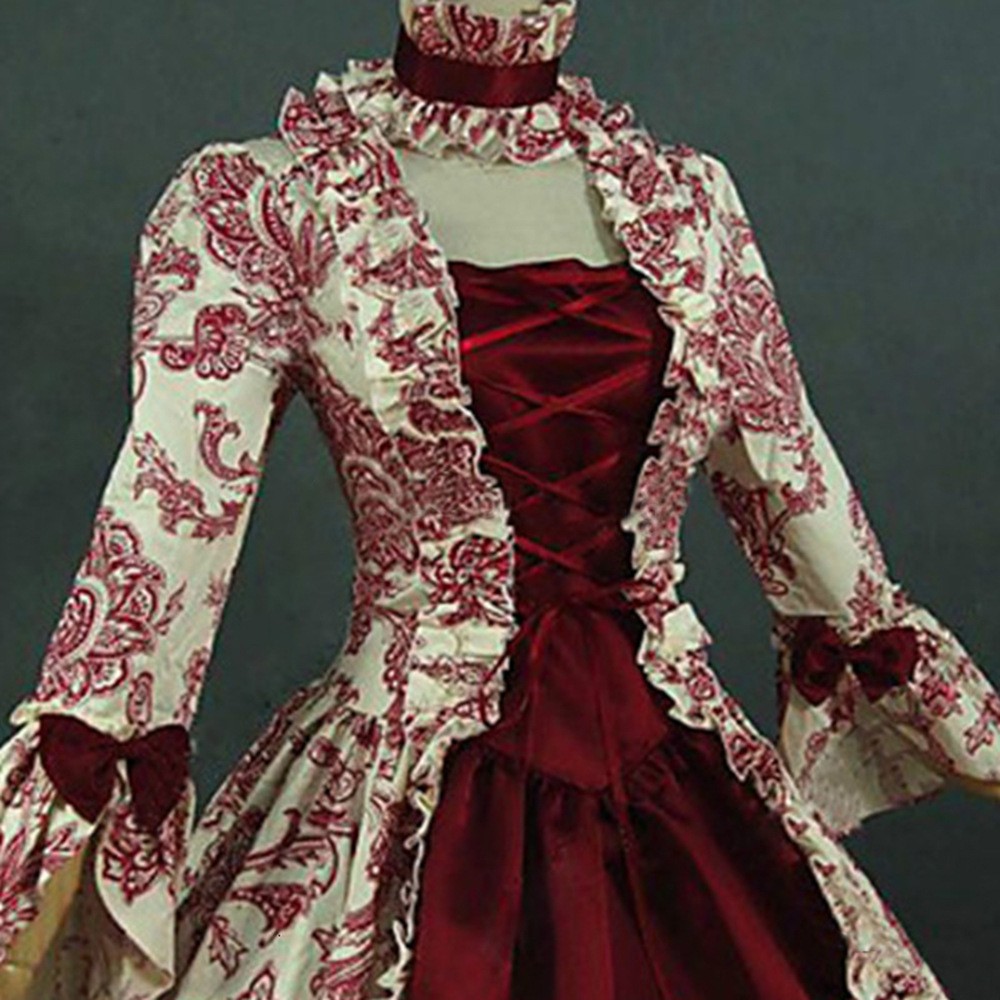 Printed Long Sleeve High Waist - đánh giá và giá Evening Gown