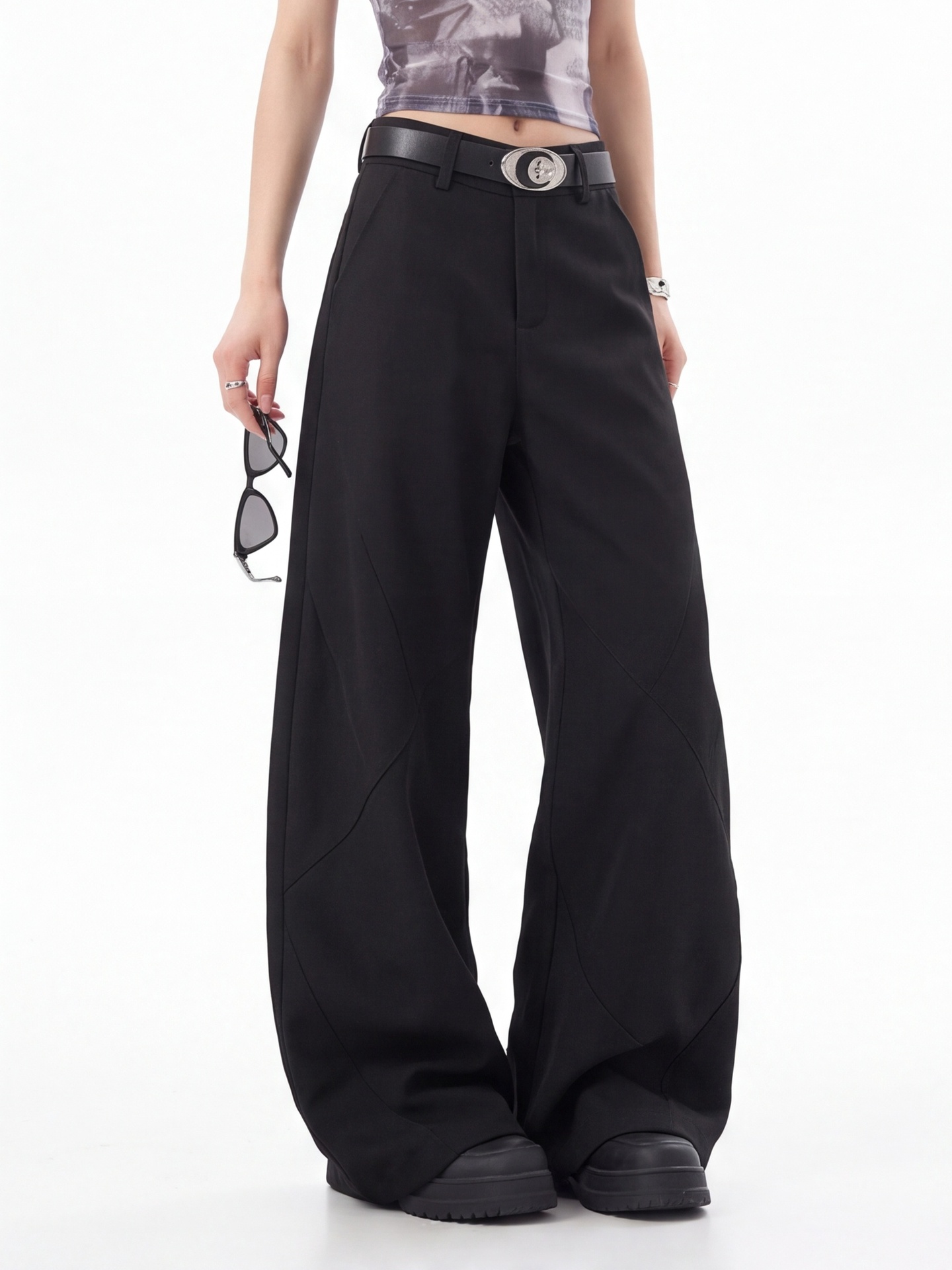 Black High Waist Trousers for  - đánh giá và giá Tailored Trouser Wide
